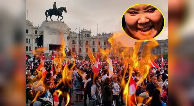 Las personas se congregan en la plaza San Martín 