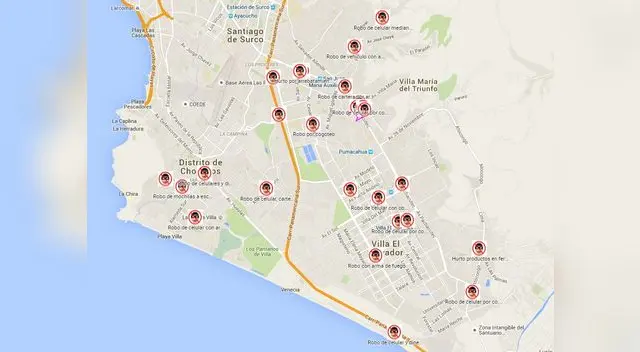 PJ espera que ciudadanos tomen sus precauciones cuando transiten por cinco distritos de Lima Sur
