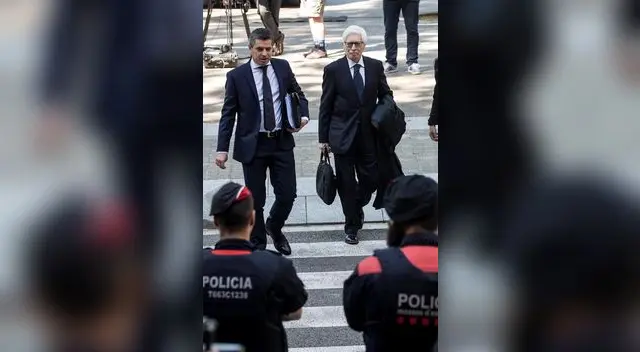 Los abogados de la familia Messi. FOTO: EFE