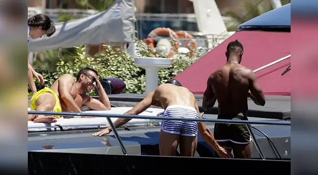 CR7 tiene mucha afinidad con sus amigos. FOTO: DIEZ