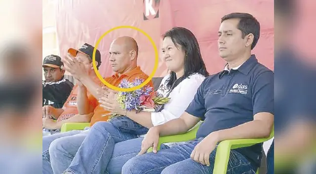 keiko Fujimori flanqueada por los hermanos Joaquín y Osías Ramírez, ambos investigados por lavado de activos