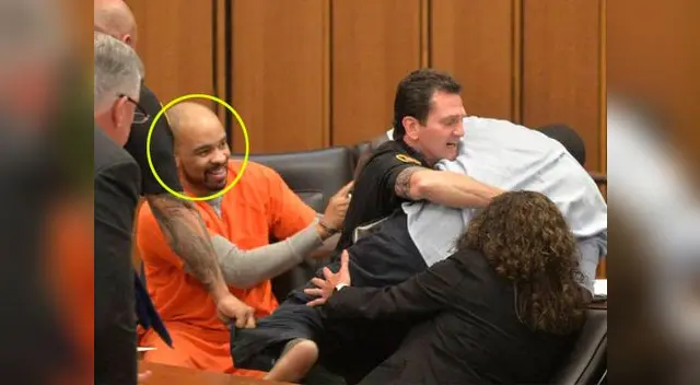 El criminal se mostró desafiante en todo momento El criminal se mostró desafiante en todo momento