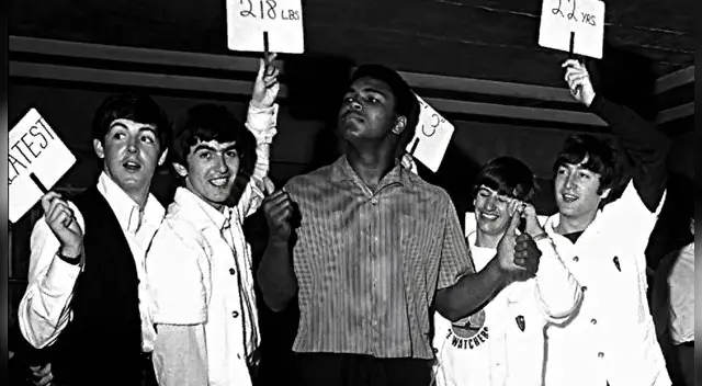Los Beatles promocionaron la pelea de Ali.
