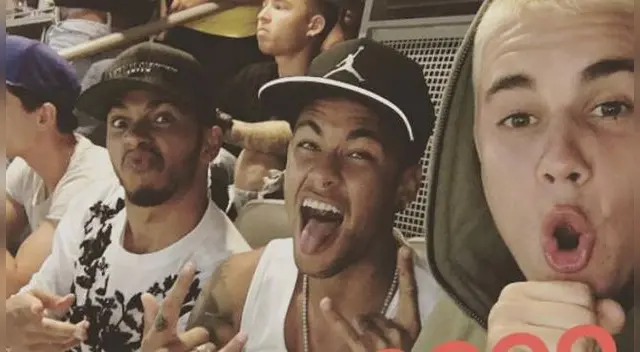 Neymar hace duo con Beiber Neymar hace duo con Beiber