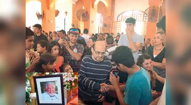 Edgar vivar asistió al funeral de su mejor amigo. no podía faltar en su despedida
