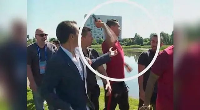 El jugador no aguantó al medio de prensa El jugador no aguantó al medio de prensa