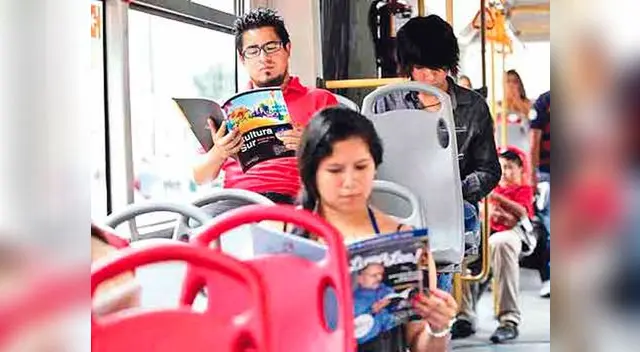 Los limeños pasan mucho tiempo en el transporte público y podrían emplearlo en leer