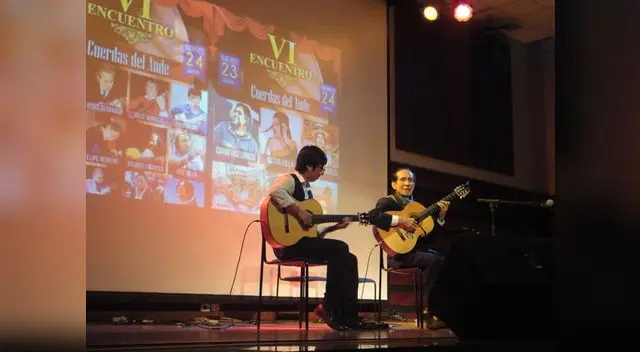 Riber Oré y el maestro Pepe Torres