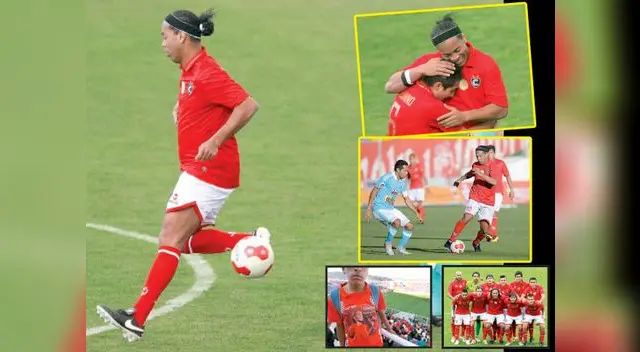 Ronaldinho se desprende de la pelota con un taquito, engañando a los rivales y arrancando aplausos de las tribunas