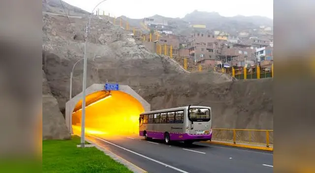 Corredor San Juan de Lurigancho, pasará por túneles Santa Rosa