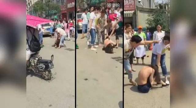 Dos mujeres arremetieron contra la joven y le tomaron fotos