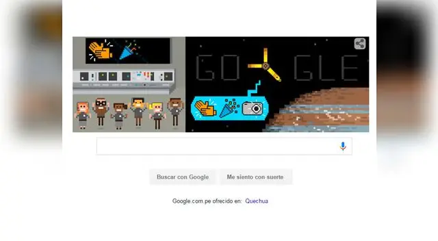 Doodle de Google celebra llegada de Juno a Júpiter