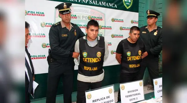 Los detenidos son acusados de robos mediante la modalidad del raqueteo