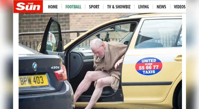 Así fue fotografiado el ex ídolo inglés Así fue fotografiado el ex ídolo inglés