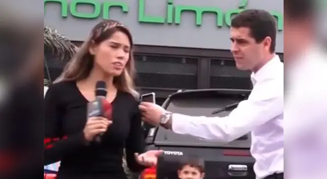 Periodista y extranjero discuten en la calle
