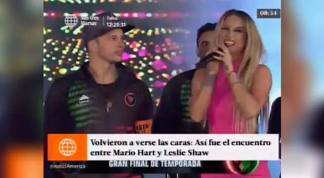 La rubia hizo de co-conductora