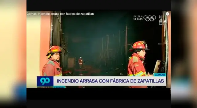 Incendio de fábrica ya fue controlado por los bomberos Incendio de fábrica ya fue controlado por los bomberos