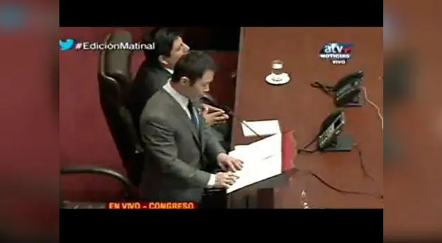 Kenji Fujimori preside ceremonia de juramentación Kenji Fujimori preside ceremonia de juramentación