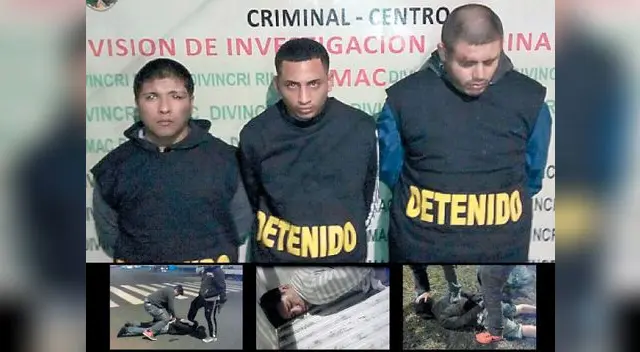 Banda fue reducida por agentes y luego sus presuntos integrantes fueron presentados Banda fue reducida por agentes y luego sus presuntos integrantes fueron presentados