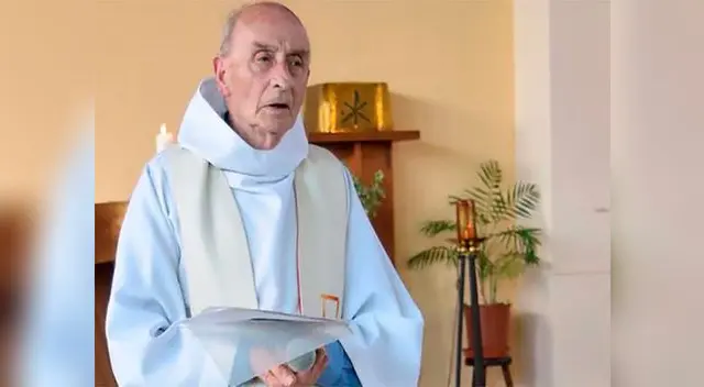 Jacques Hamel en una de las ultimas misas que ofició