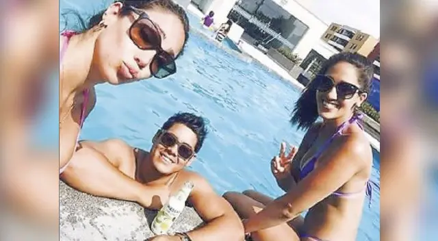 Melissa Loza junto a su hermana, cuando todo era felicidad