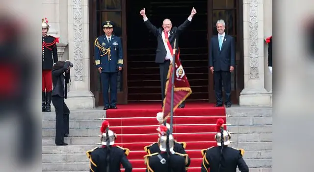 PPK, llegó a Palacio de Gobierno como Jefe de Estado PPK, llegó a Palacio de Gobierno como Jefe de Estado