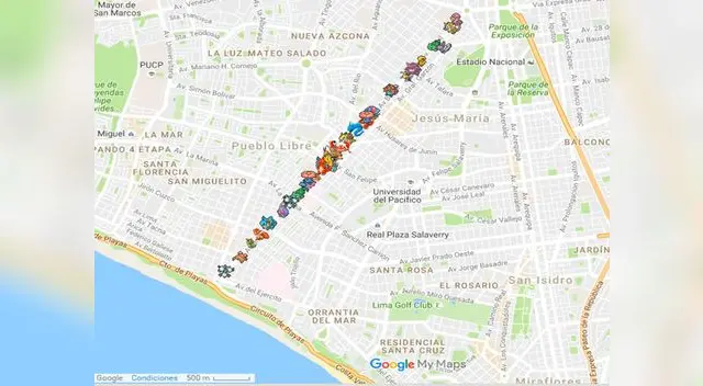 Google Maps registró 'pokémones' en pleno desfile