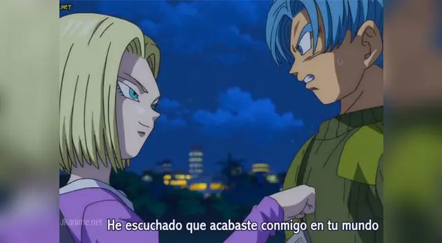 Número 18 se acerca a Trunks tras no verse hace muchos años Número 18 se acerca a Trunks tras no verse hace muchos años