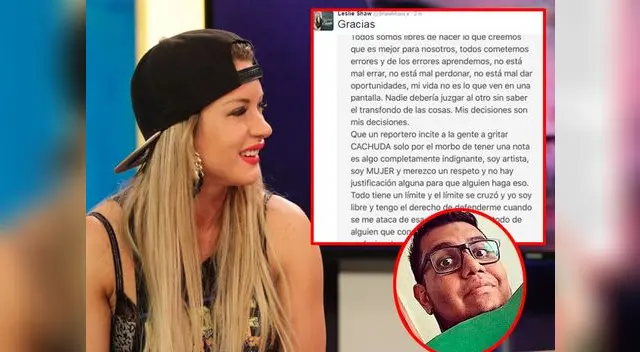 La rubia no dudó en poner en su sitio al reportero por duros calificativos 