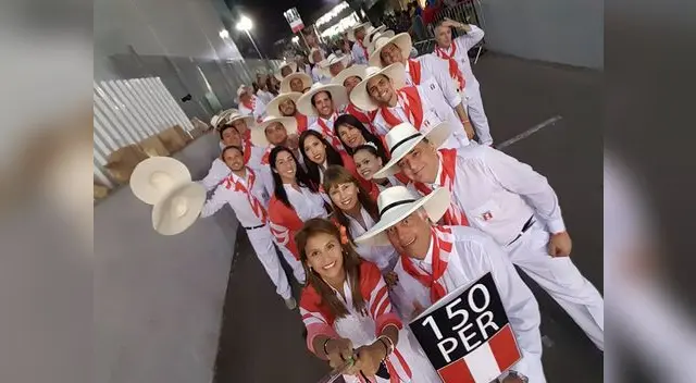 La delegación peruana La delegación peruana