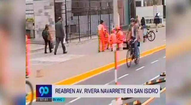 Alcalde de San Isidro presente renovada Av. Rivero Navarrete 