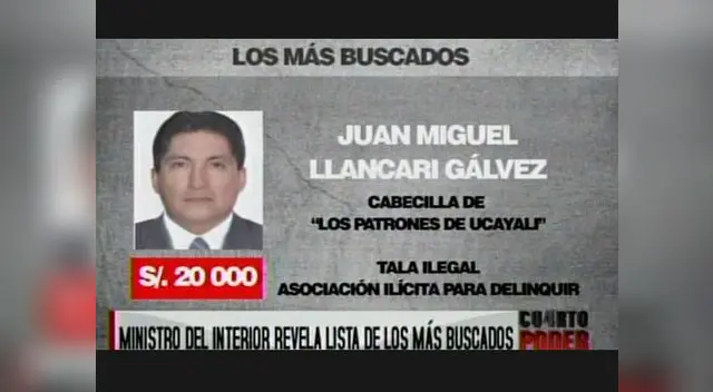 Estos son Los más buscados, según la nueva lista del Ministerio del Interior 