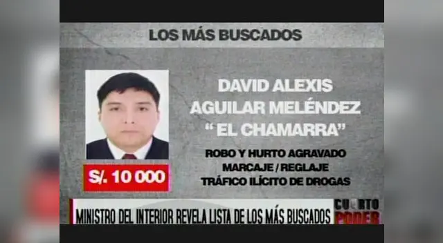 Estos son Los más buscados, según la nueva lista del Ministerio del Interior 