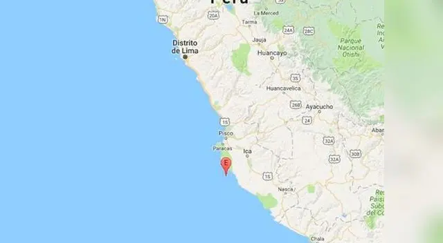 La ciudad de Ica fue remecida por un movimiento sísmico