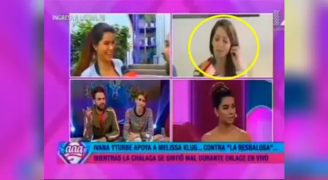 Melissa Klug decidió cortar con la trasmisión a raíz de su problema en vivo 