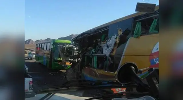 Así quedaron los buses tras terrible accidente en Ica - Nasca Así quedaron los buses tras terrible accidente en Ica - Nasca