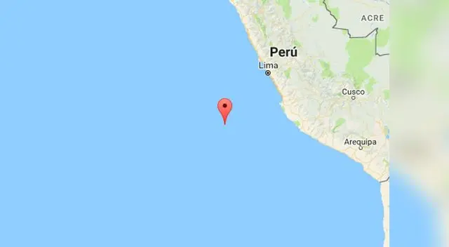 Temblor se originó en el mar peruano