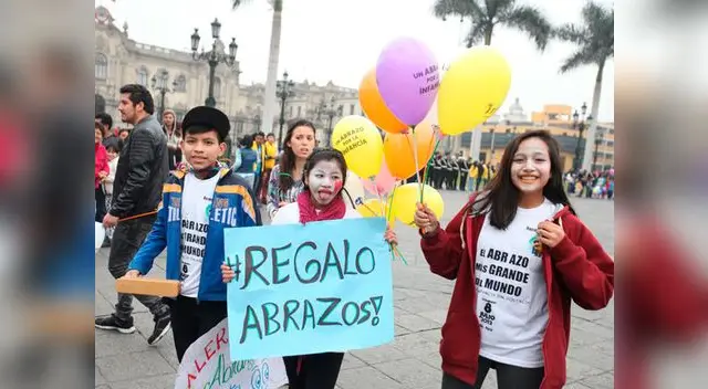 Niños participaron en actividad pidiendo educación sin violencia
