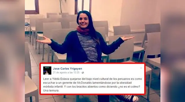 Escritor peruano le envía contundente mensaje a Yiddá Eslava