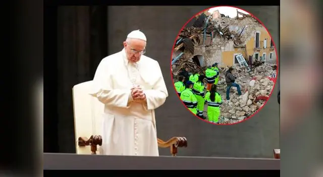 En plaza San Pedro, papa Francisco pidió rezar por víctimas del terremoto
