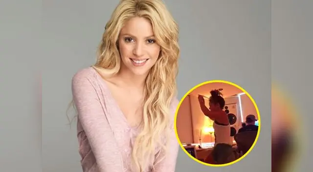 Shakira realiza sexy baile en estudio de grabación 
