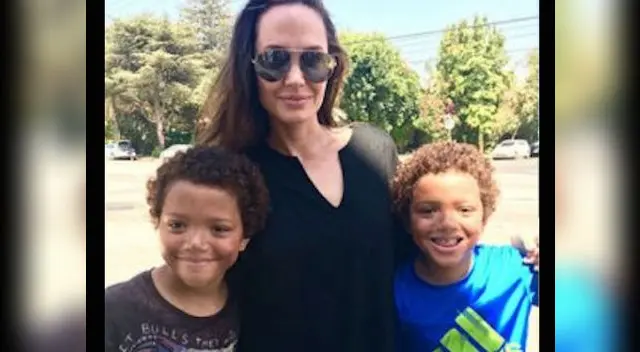 La actriz Angelina Jolie sorprendió a estos niños con este gesto La actriz Angelina Jolie sorprendió a estos niños con este gesto