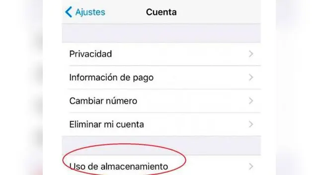 Luego ingresa a "Cuenta"
