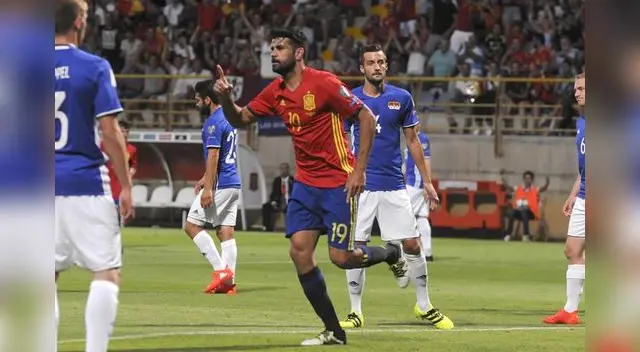 Diego Costa marcó sus primeros goles con España