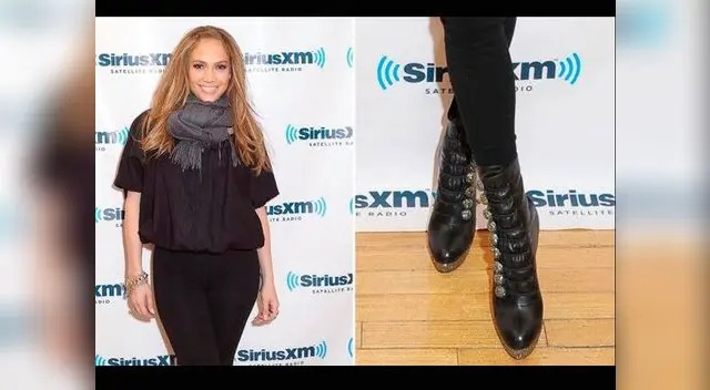 JLo luce botas negras