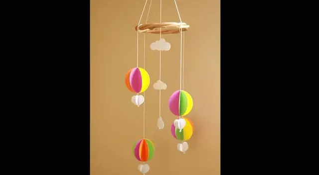 Arma tu misma un bellísimo móvil para tu bebé