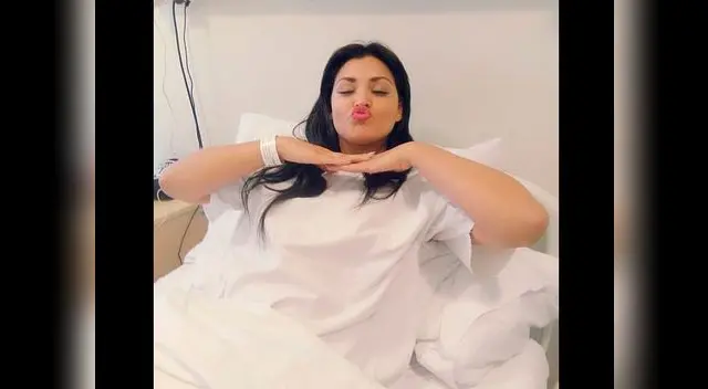 Michelle feliz porque su operación fue un éxito.