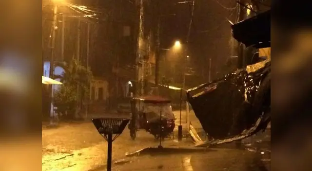 Lluvia torrencial en Iquitos deja 19 heridos y 20 viviendas afectadas