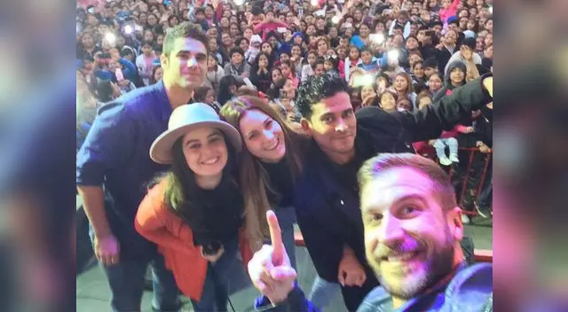 Felices por el cariño del público.