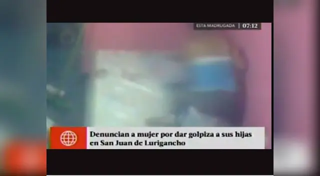 Imágenes muestran a mujer maltratando a sus hijos en su casa de San Juan de Lurigancho